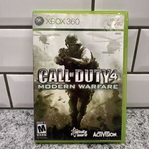 Call of Duty 4 Modern Warfare (Xbox 360) Complete Case Booklet CD Gaming Activis